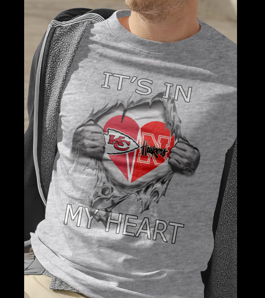 It's IN My Heart Chiefs Huskers T-Shirt