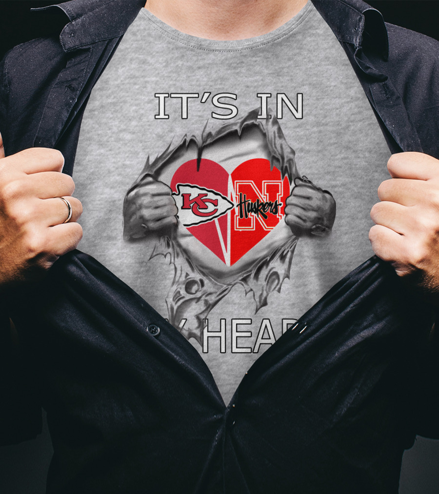 It's IN My Heart Chiefs Huskers T-Shirt