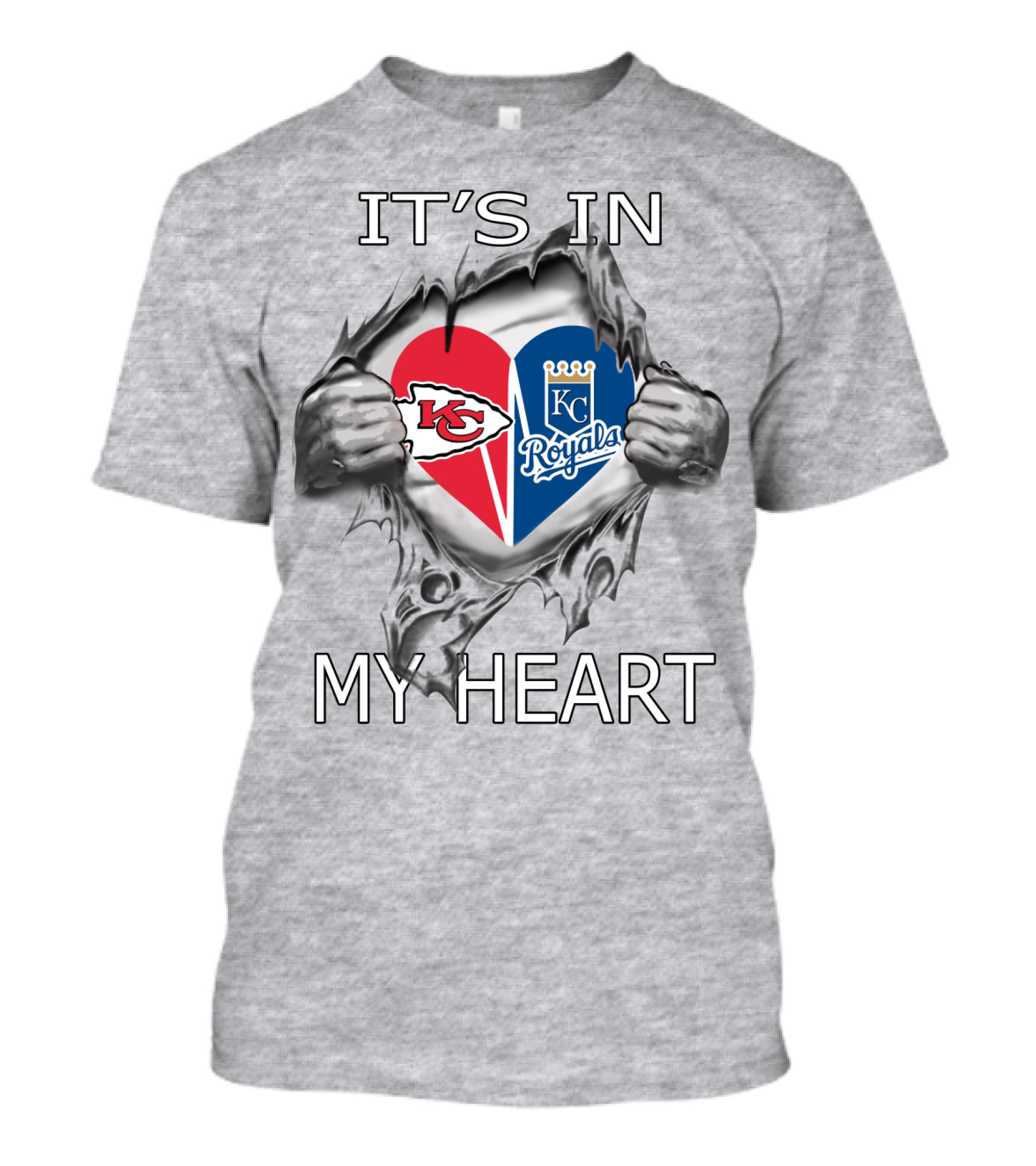It's In My Heart Kansas City Chiefs Royals T-Shirt