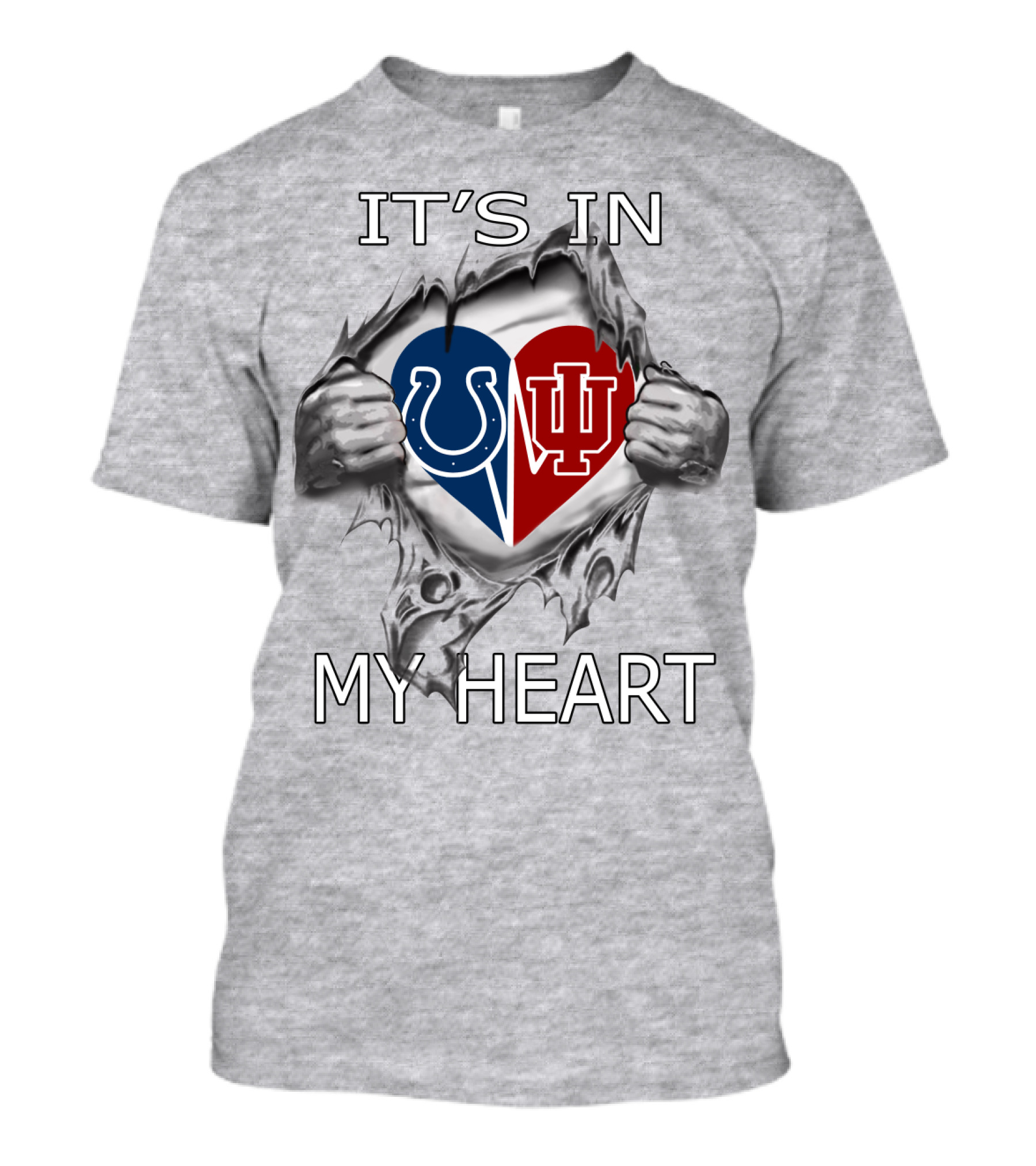 It's In My Heart Colts Hoosiers T-Shirt