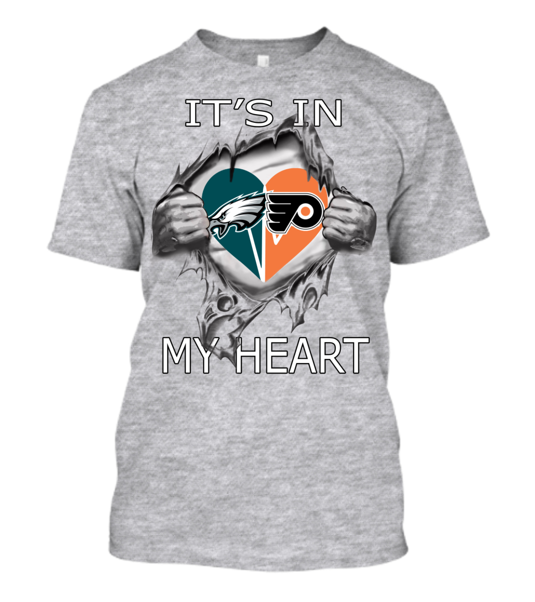 It's In My Heart Eagles Flyers T-Shirt