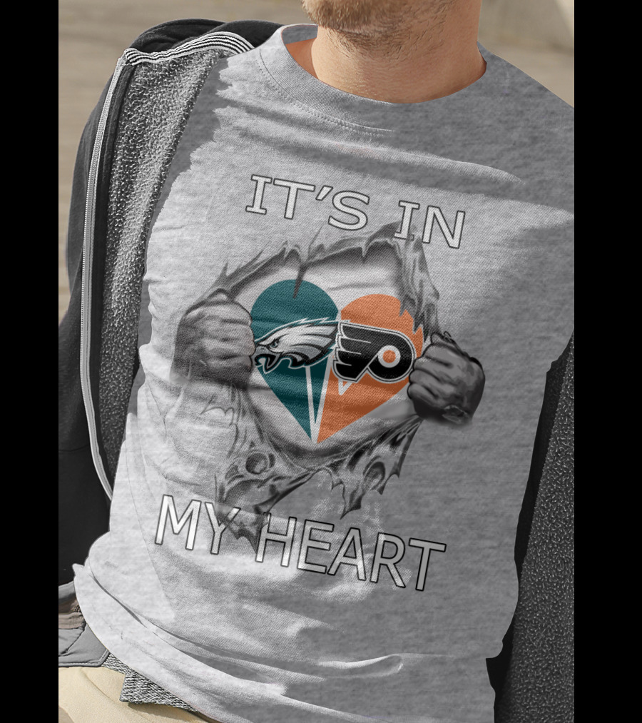 It's In My Heart Eagles Flyers T-Shirt