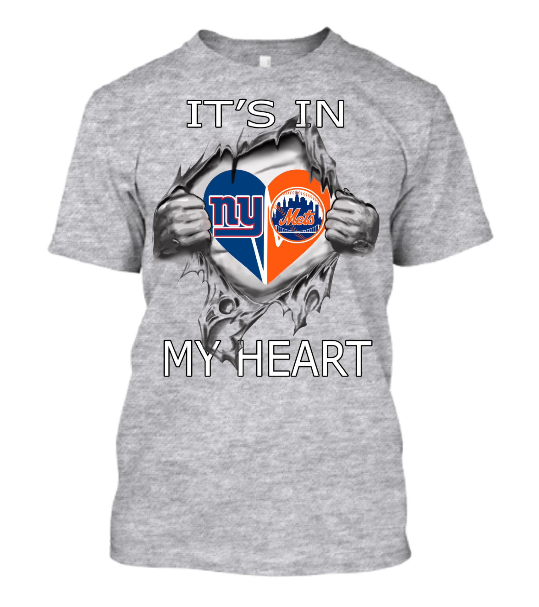 It's In My Heart NY Giants Mets T-Shirt