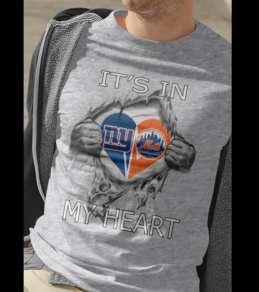 It's In My Heart NY Giants Mets T-Shirt