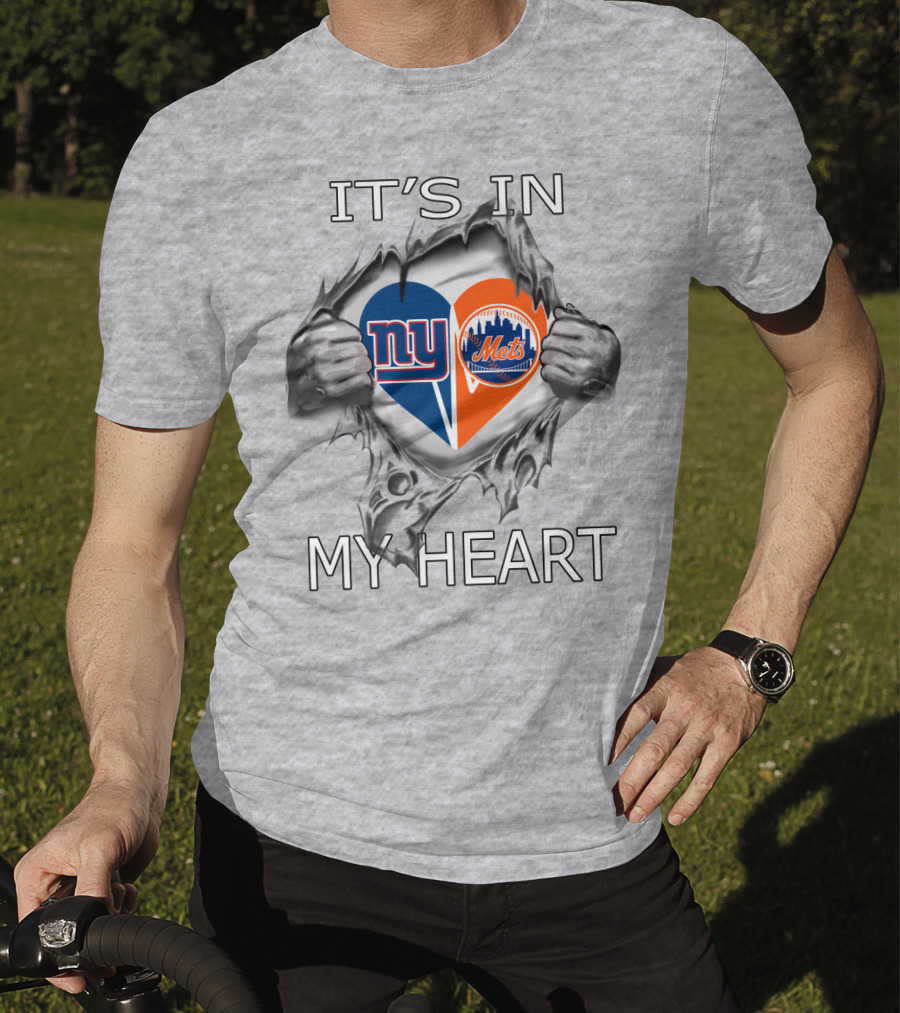 It's In My Heart NY Giants Mets T-Shirt