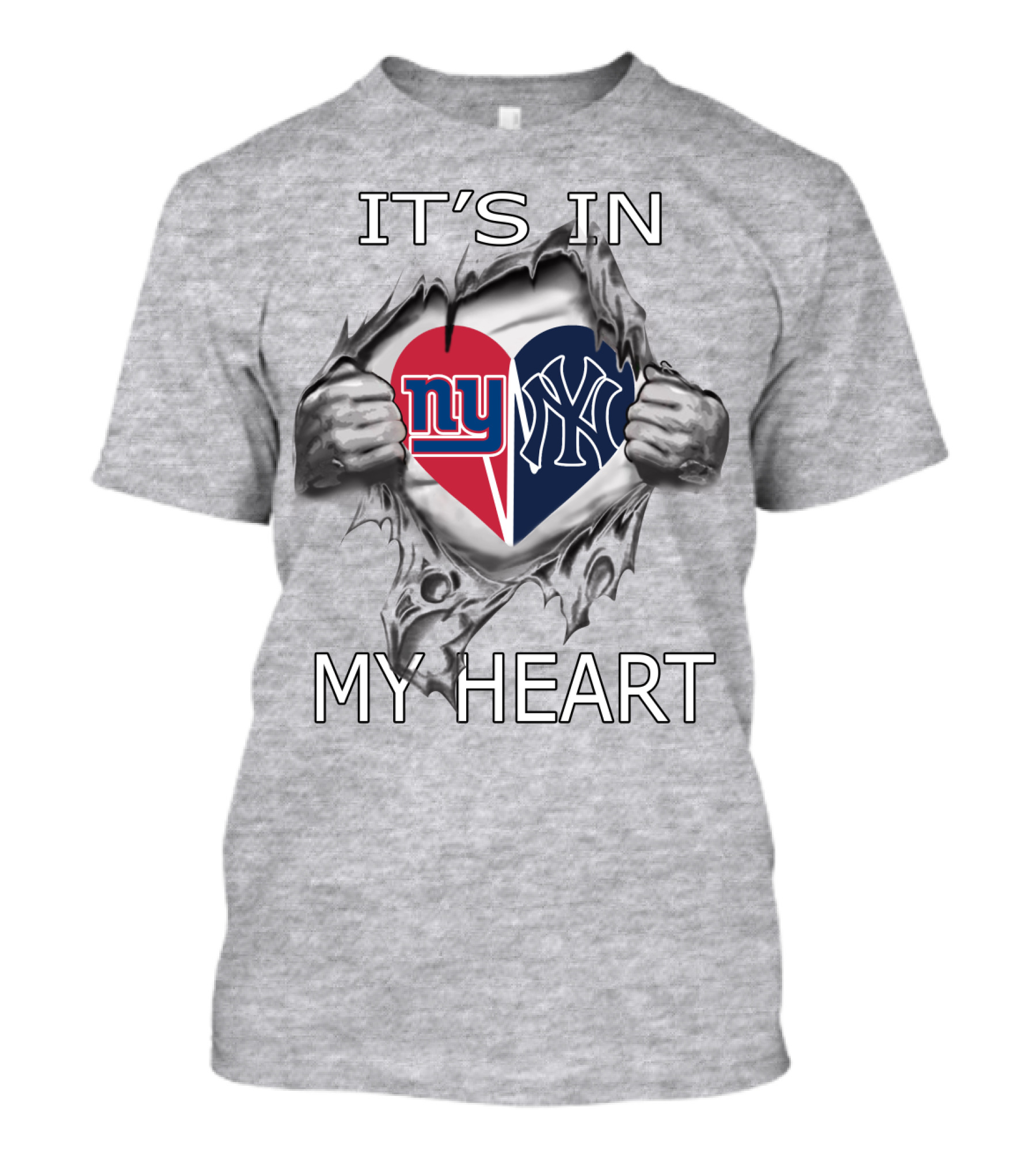 It's In My Heart NY Giants Yankees T-Shirt