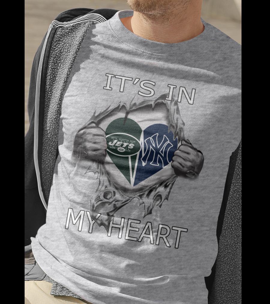 It's In My Heart Jets Yankees T-Shirt