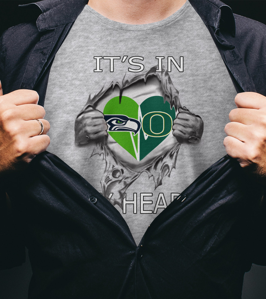 Seahawks Oregon Heart It's In My Heart T-Shirt