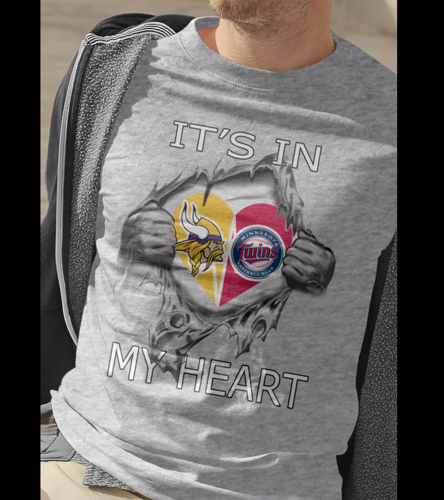 Vikings Minnesota Twins It’s In My Heart T-Shirt