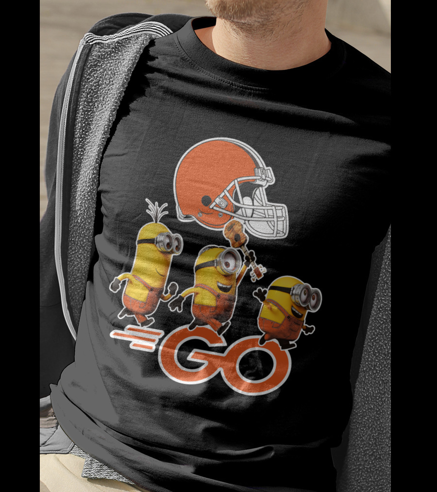 Cleveland Browns Minions Go Helmet T-Shirt