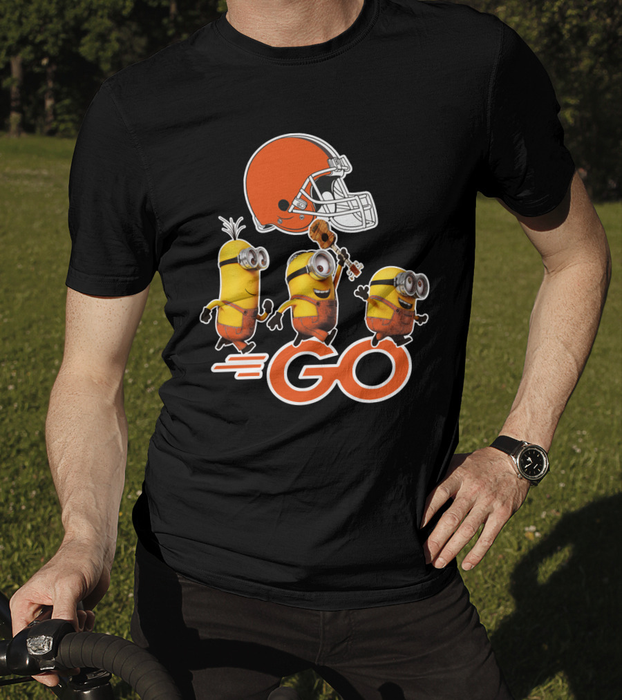 Cleveland Browns Minions Go Helmet T-Shirt