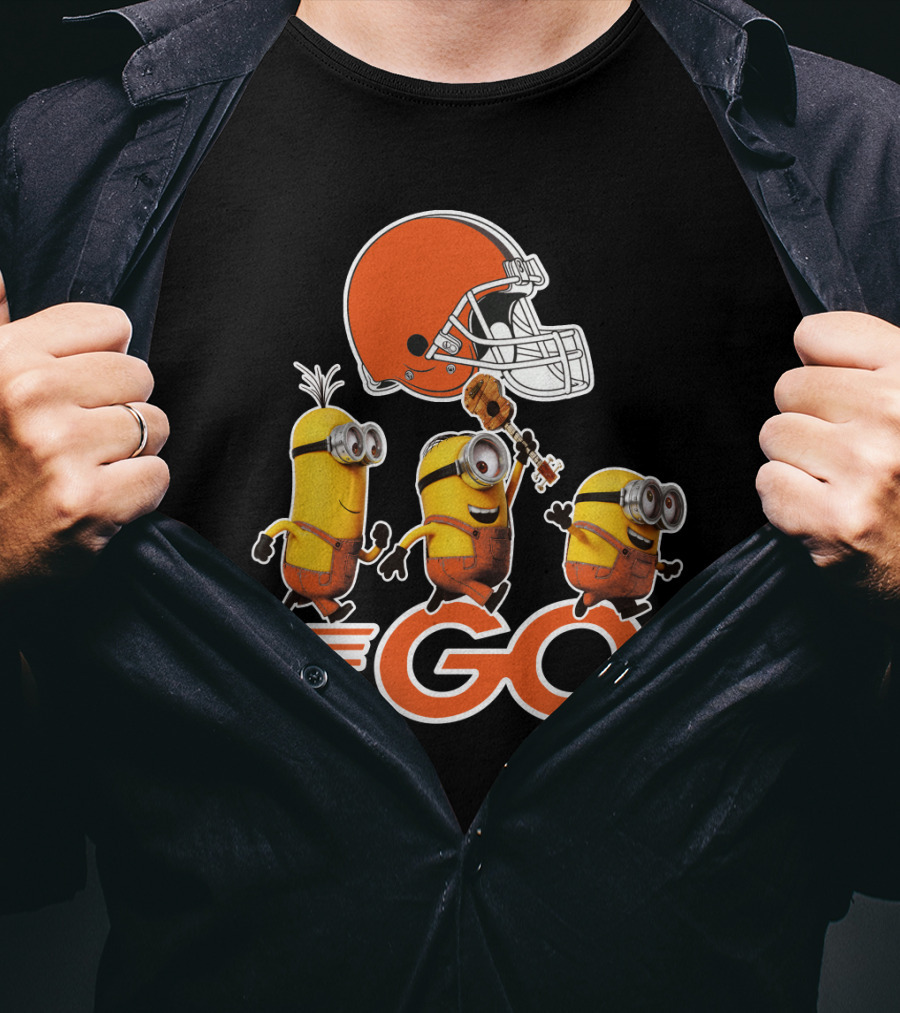 Cleveland Browns Minions Go Helmet T-Shirt