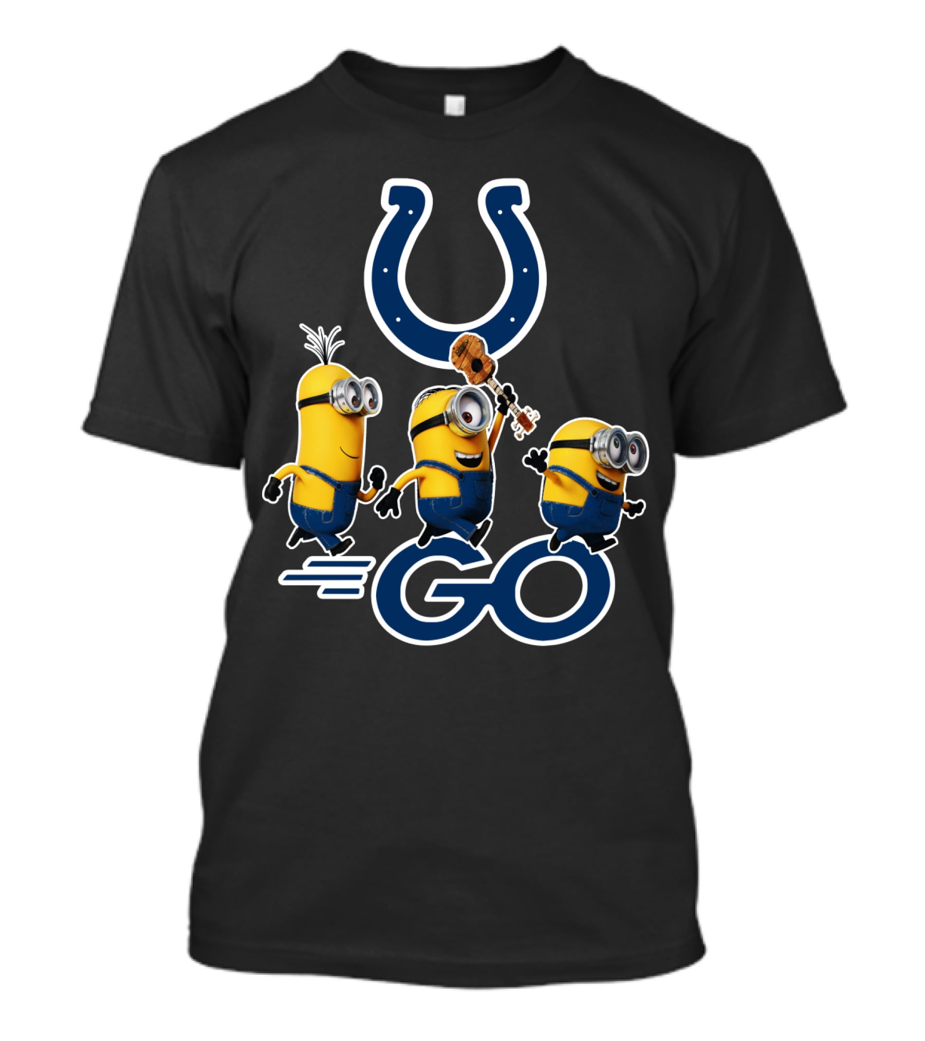 Minions Go Colts Football Fan Fun T-Shirt