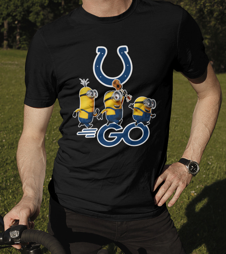 Minions Go Colts Football Fan Fun T-Shirt