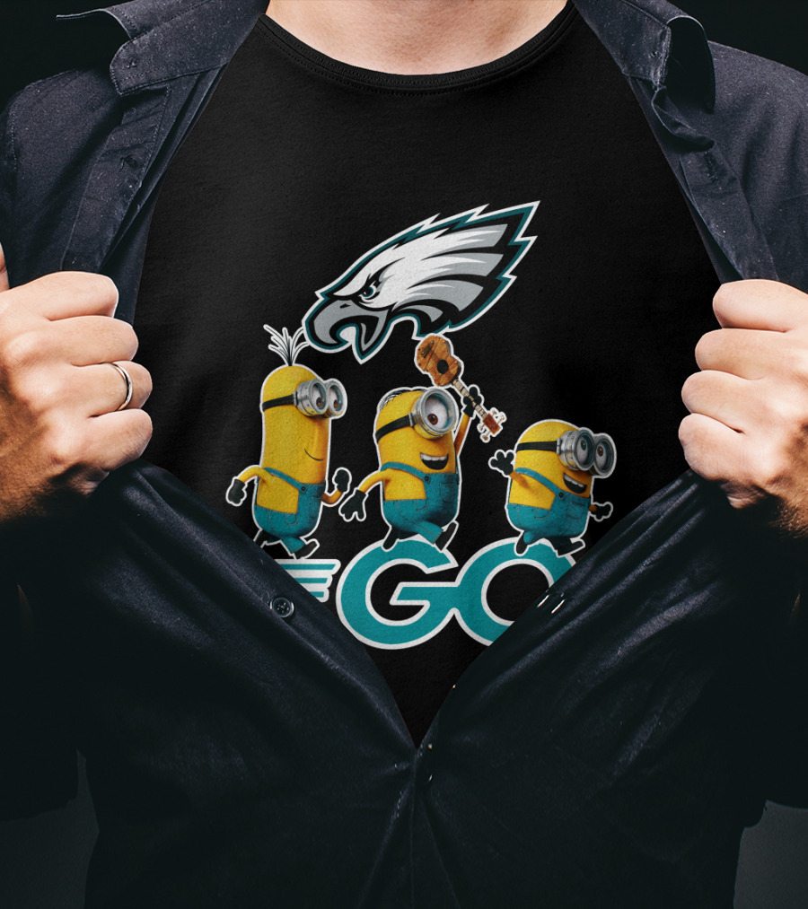 Minions Go Philadelphia Eagles T-Shirt