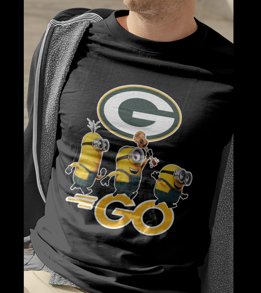 Packers Minions Go Enthusiastic Cheer With Green Bay Team Spirit T-Shirt
