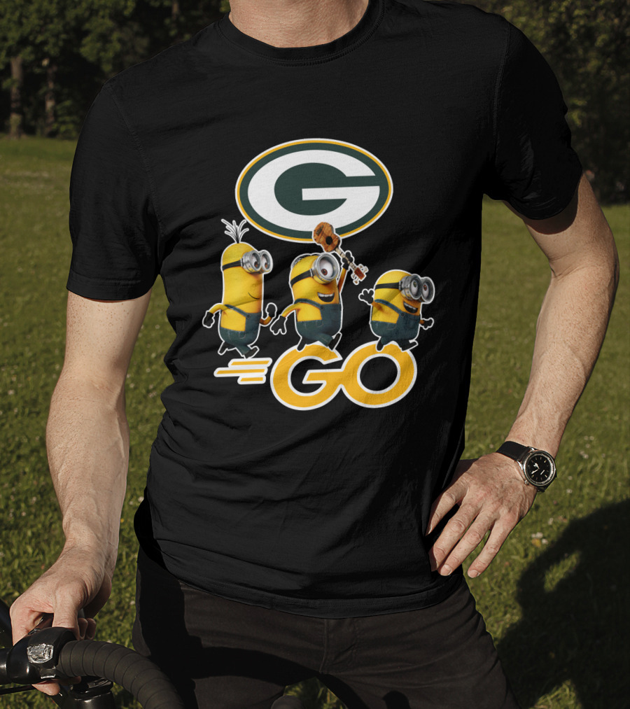 Packers Minions Go Enthusiastic Cheer With Green Bay Team Spirit T-Shirt
