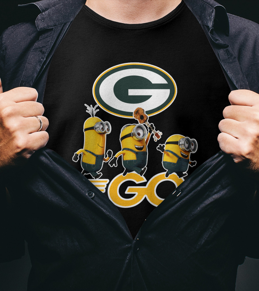 Packers Minions Go Enthusiastic Cheer With Green Bay Team Spirit T-Shirt