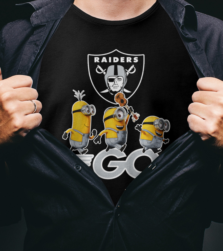 Raiders Minions Go Football Team T-Shirt