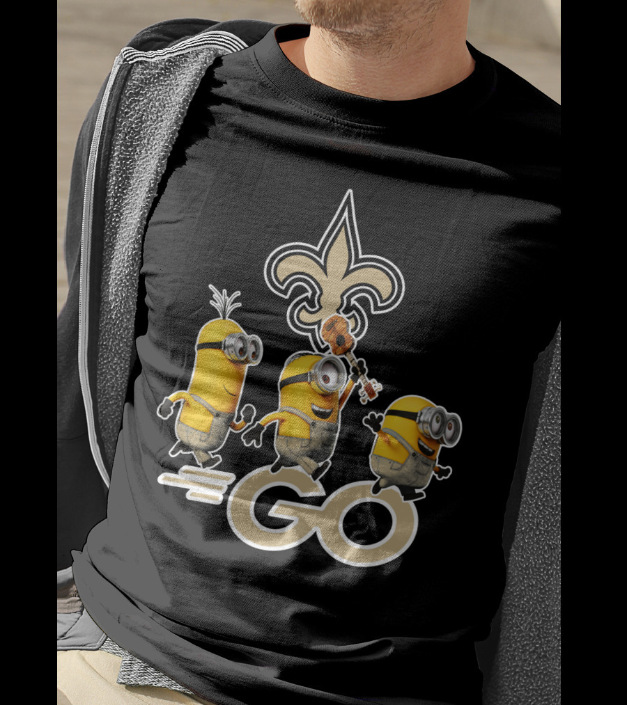 Saints Go Fleur-de-lis Minions T-Shirt