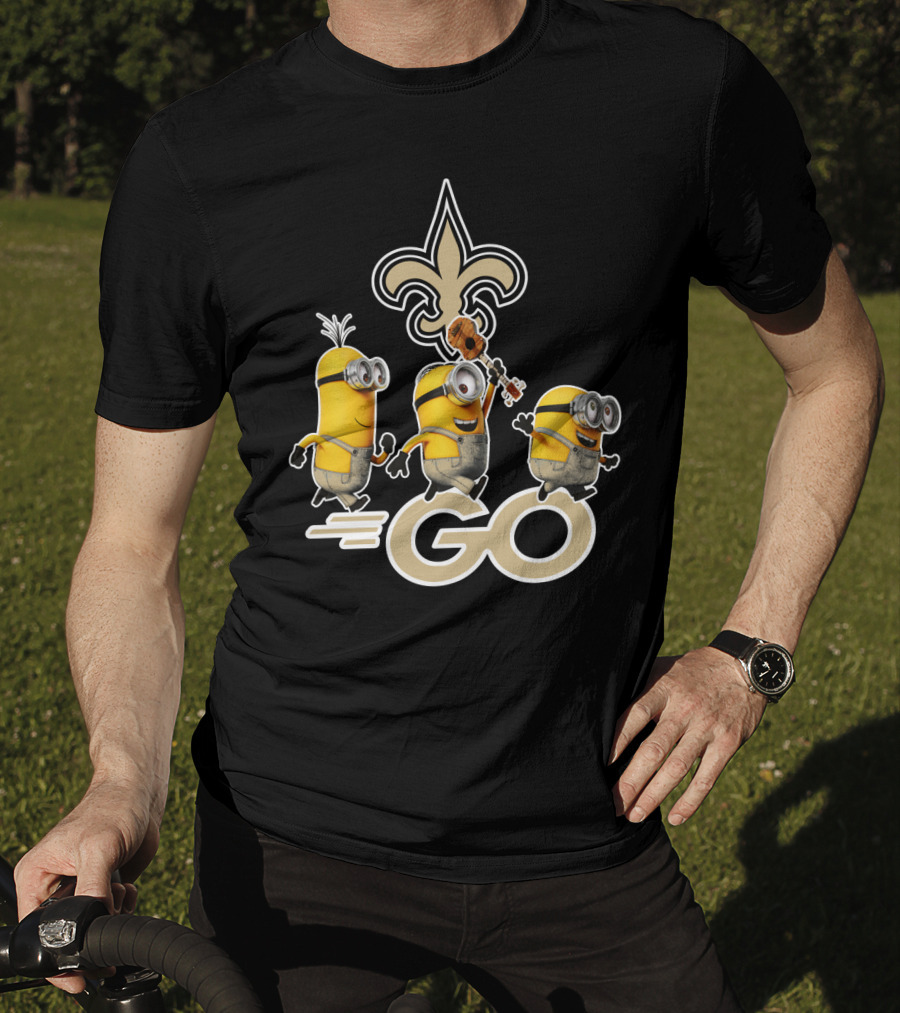 Saints Go Fleur-de-lis Minions T-Shirt