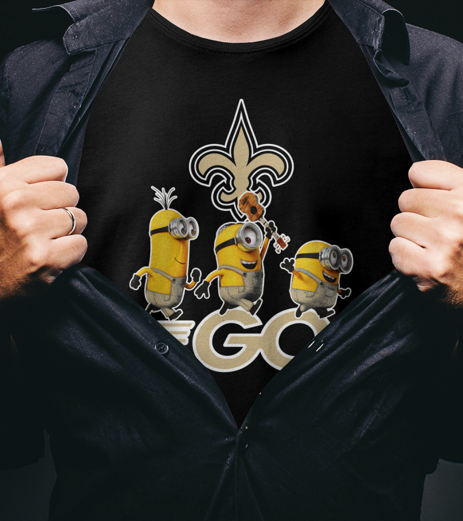 Saints Go Fleur-de-lis Minions T-Shirt