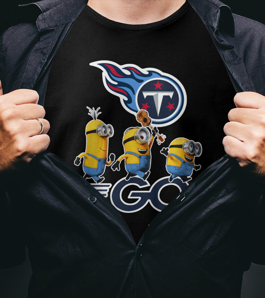 Minions Go Titans Tennessee NFL T-Shirt