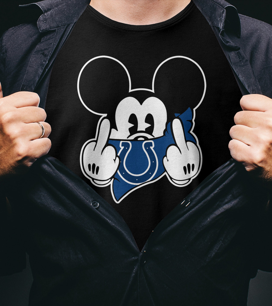 Colts Mickey Mouse Bandana Gesture T-Shirt