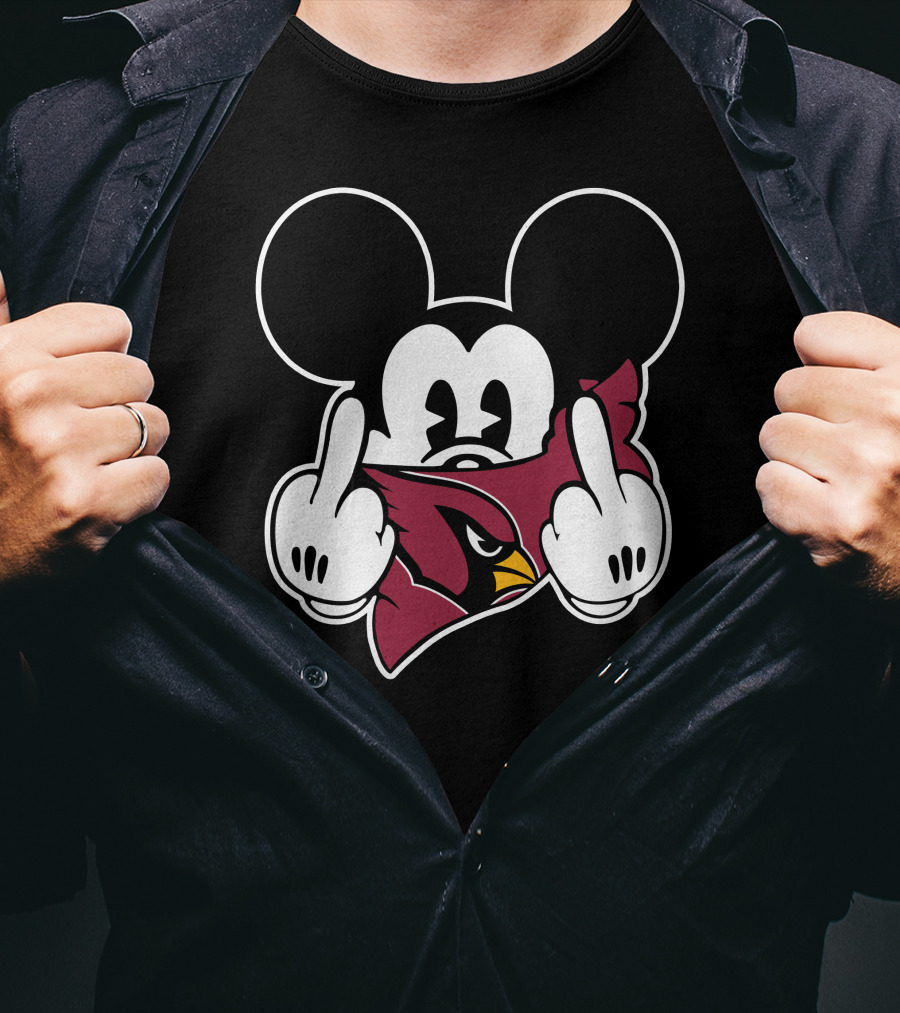 Cardinals Mickey Parody Logo Mashup T-Shirt