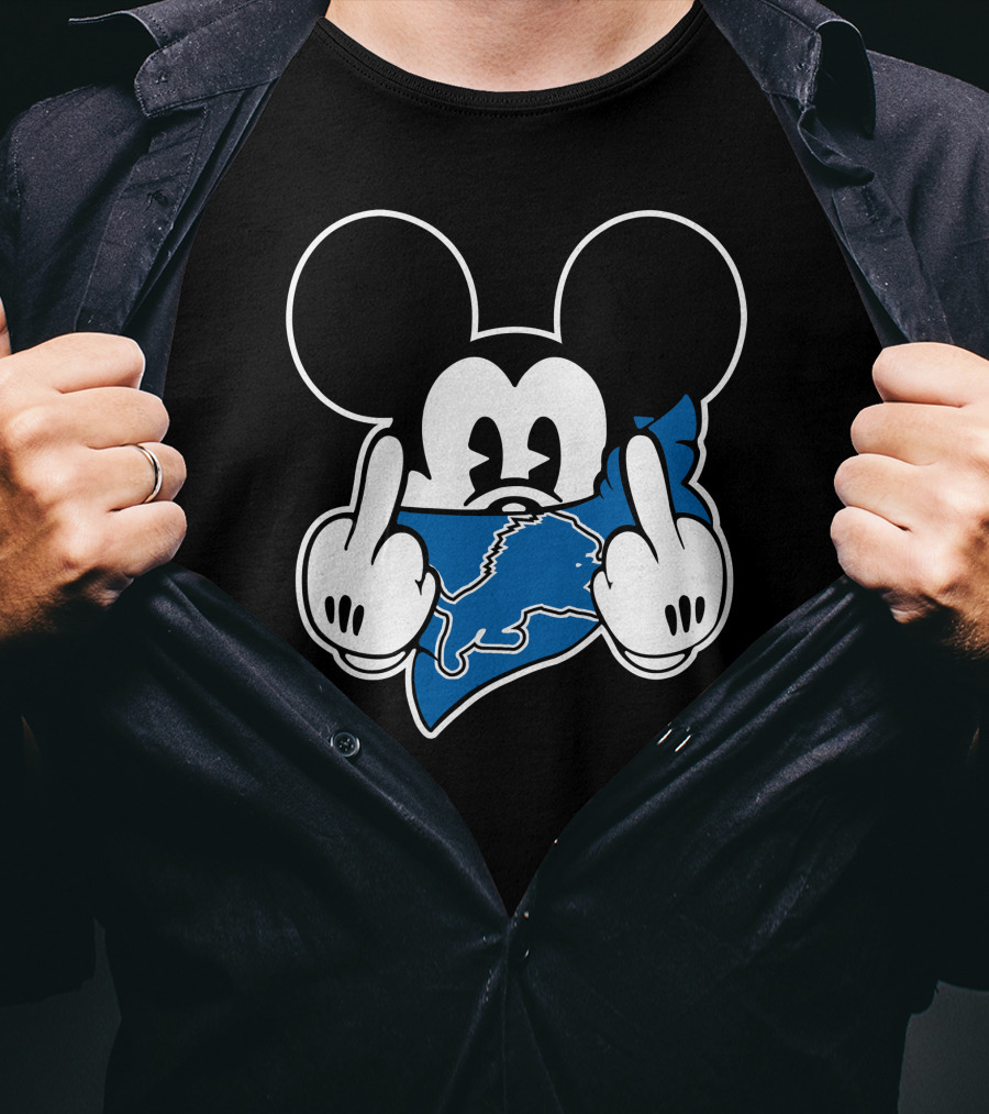 Mickey Lions Middle Finger T-Shirt