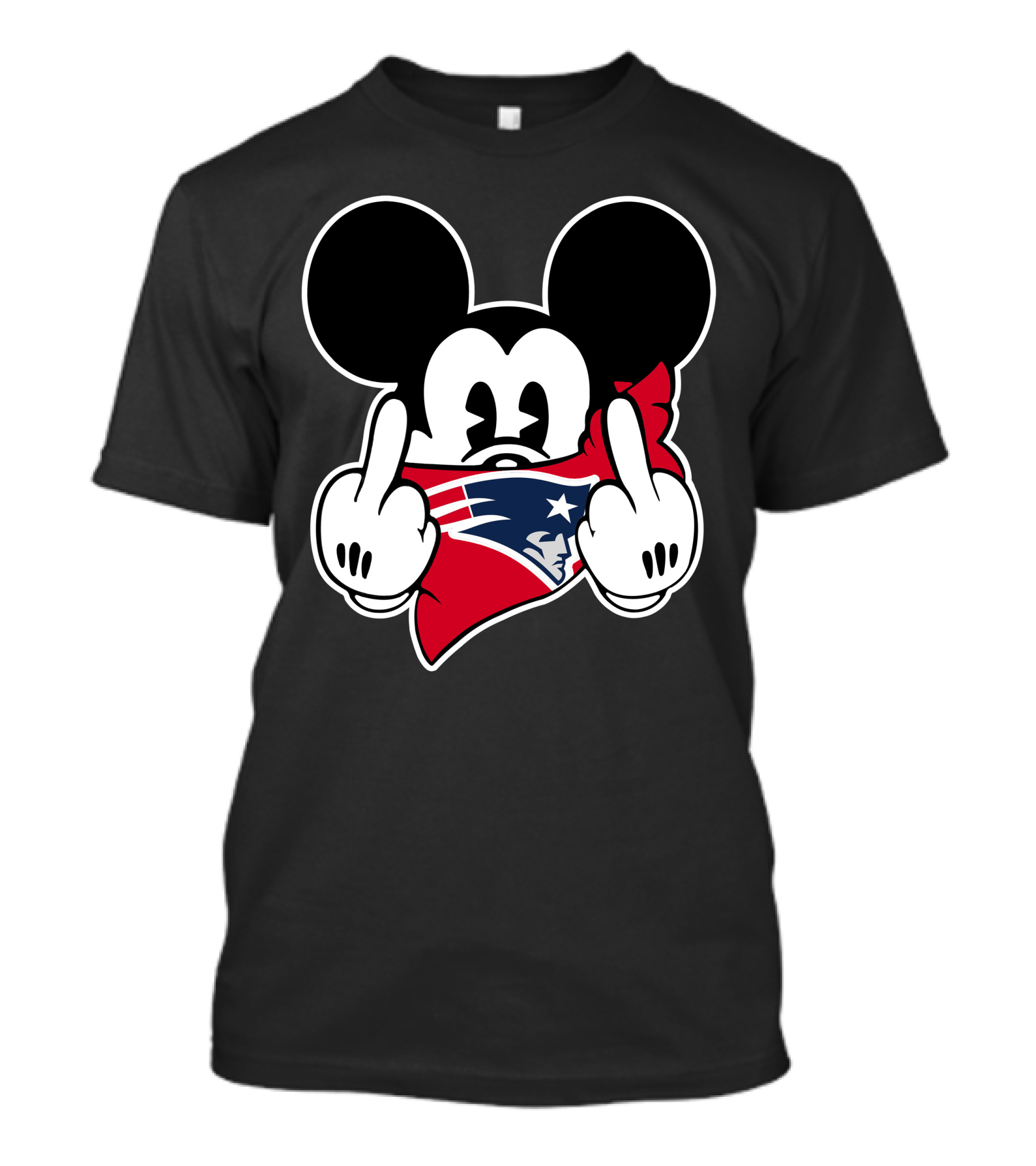 Mickey Patriot Middle Finger Emblem T-Shirt