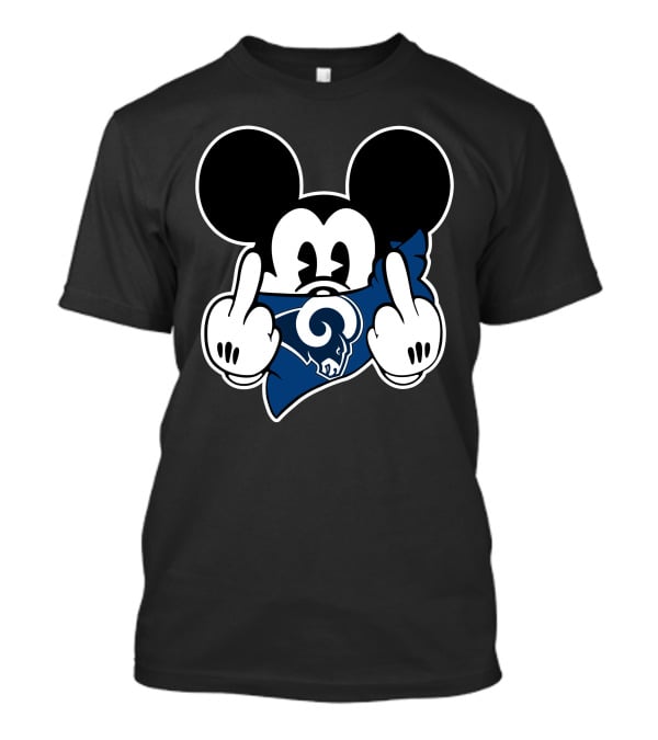 Rams Mickey Mouse L.A. Fan Gesture T-Shirt