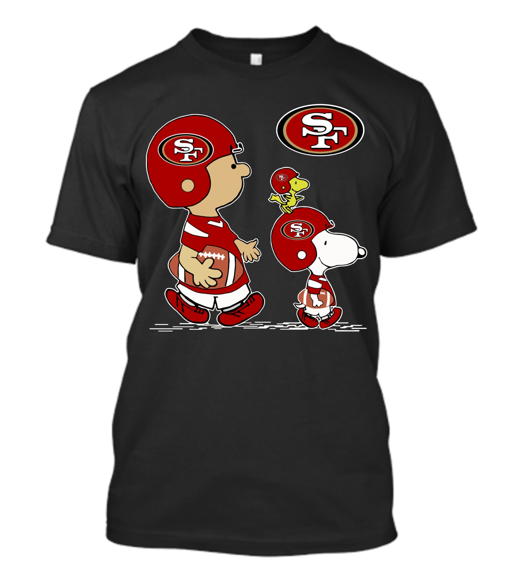 49ers Sf Snoopy Peanuts Football Team Kids T-Shirt