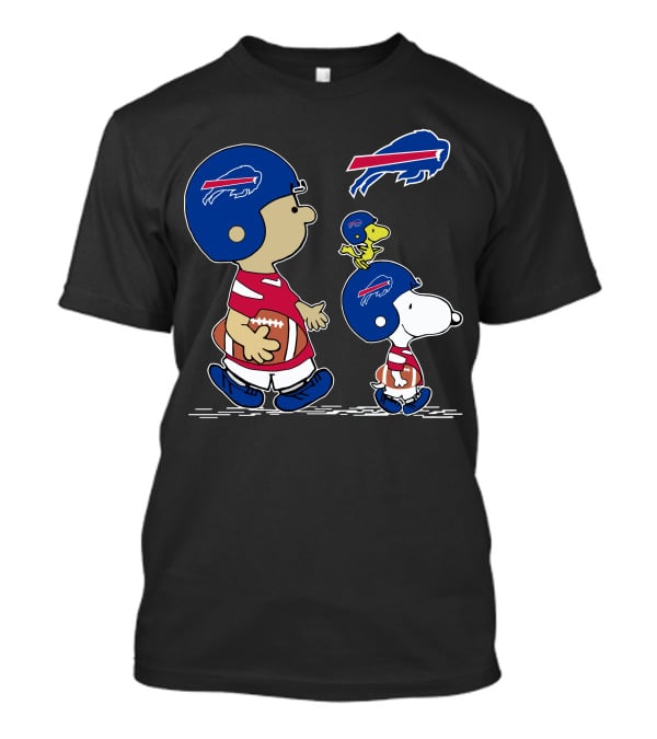 Bills Snoopy Buffalo Football Peanuts Characters T-Shirt