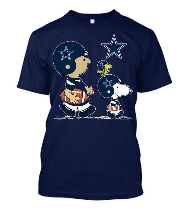 Cowboys Snoopy Football Peanuts Characters Dallas Star T-Shirt