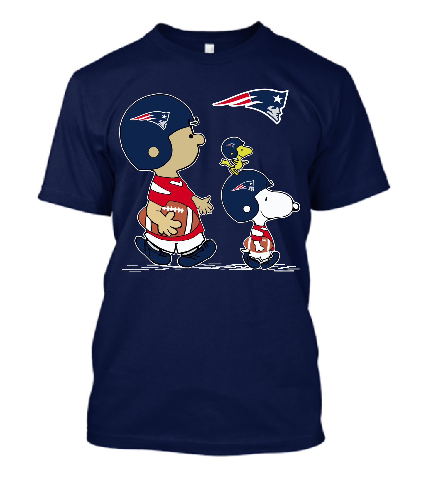 Patriots Snoopy Charlie Brown Football Peanuts T-Shirt