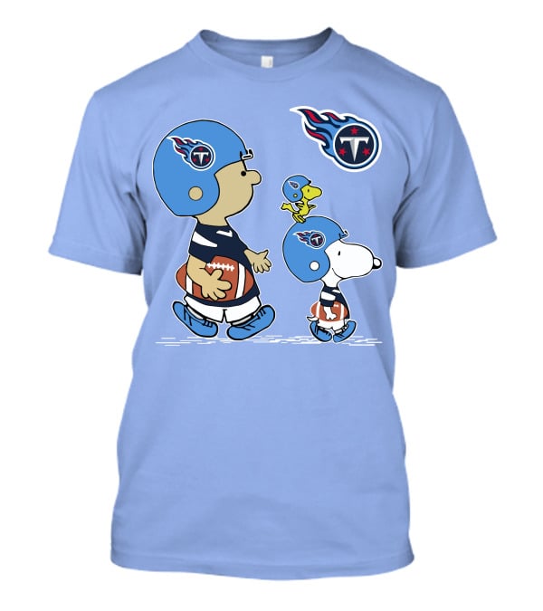 Titans Football Snoopy And Friends Helmet Walk T-Shirt