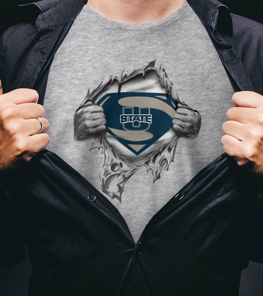 Utah State U Superman T-Shirt