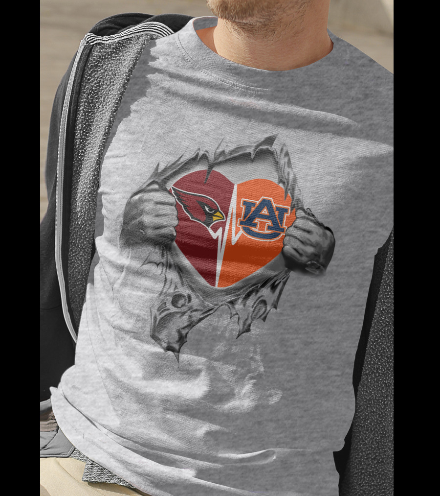 Cardinals Auburn It's In My Heart Dual T-Shirt