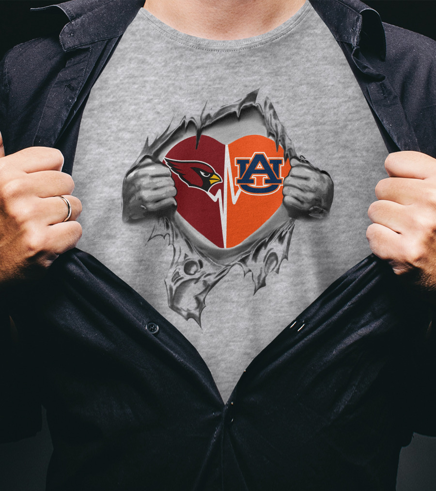 Cardinals Auburn It's In My Heart Dual T-Shirt