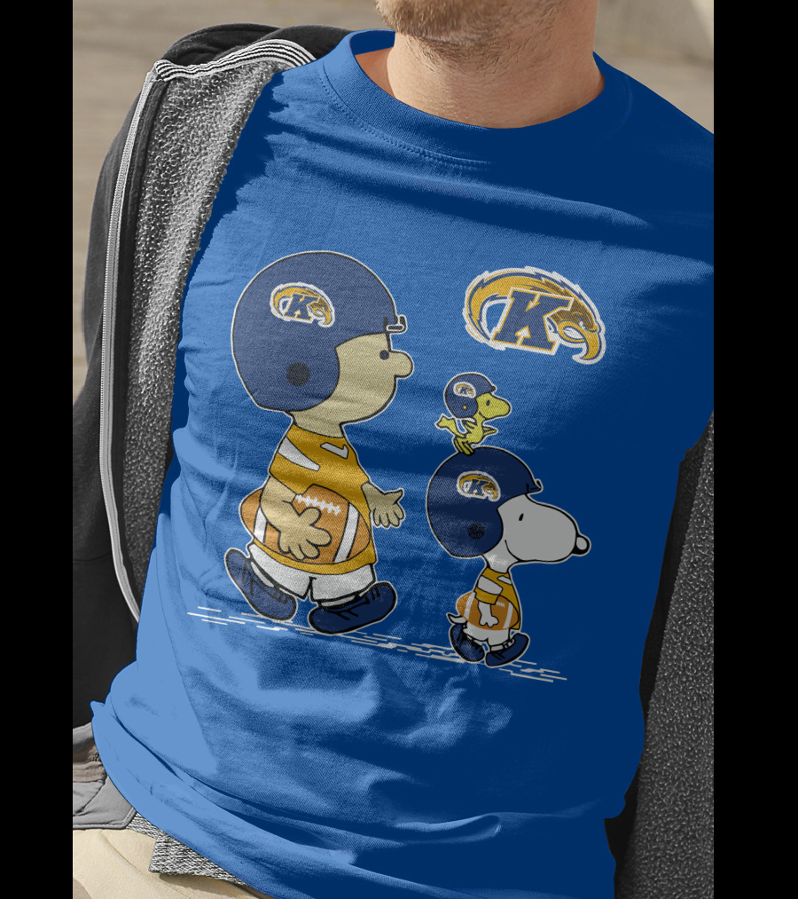 Kent State Golden Flashes Football Snoopy And Woodstock Peanuts Sports T-Shirt