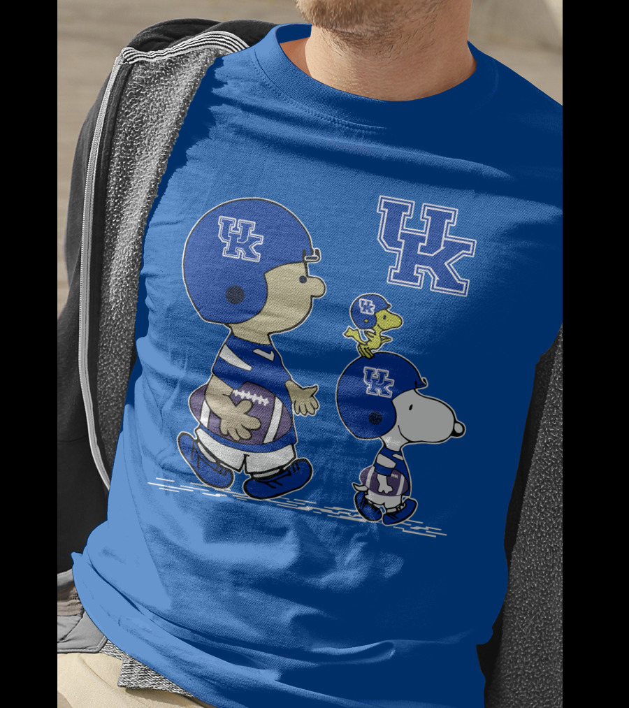 Kentucky Wildcats Snoopy Woodstock Uk Football Peanuts Characters T-Shirt