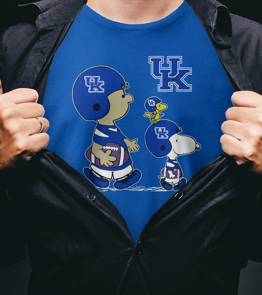 Kentucky Wildcats Snoopy Woodstock Uk Football Peanuts Characters T-Shirt