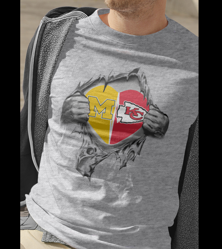 Chiefs Michigan Heart M KC Loyalty T-Shirt