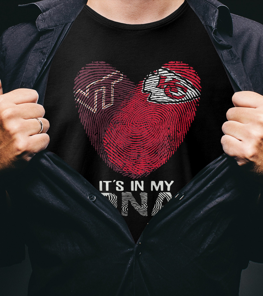 Virginia Tech Hokies Kansas City Chiefs It's In My DNA T-Shirt