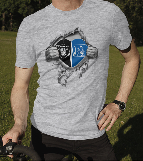 Raiders Duke Heartbeat Fusion Raiders Duke It's In My Heart T-Shirt