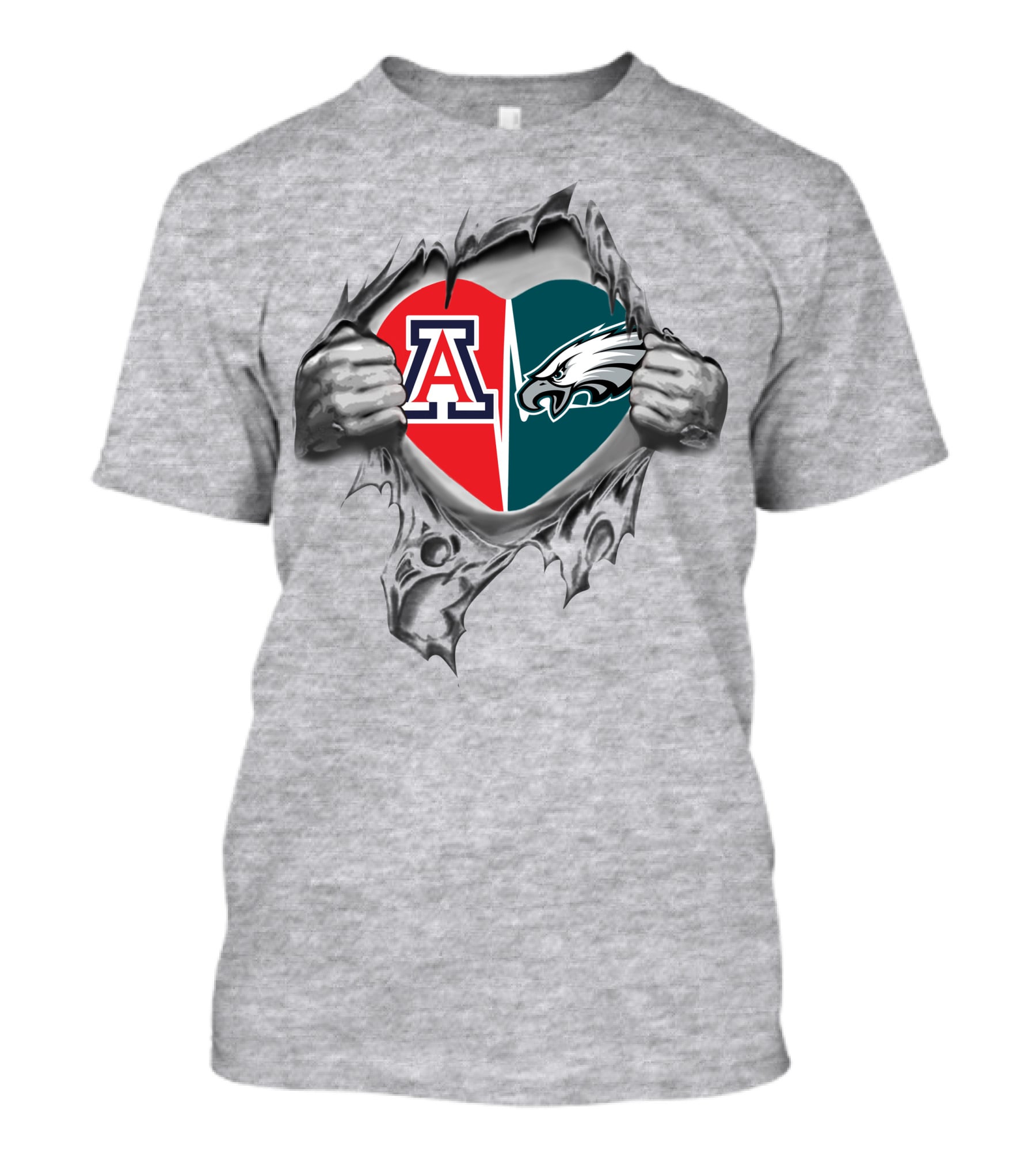 Eagles Arizona Heart University Logo Passion T-Shirt