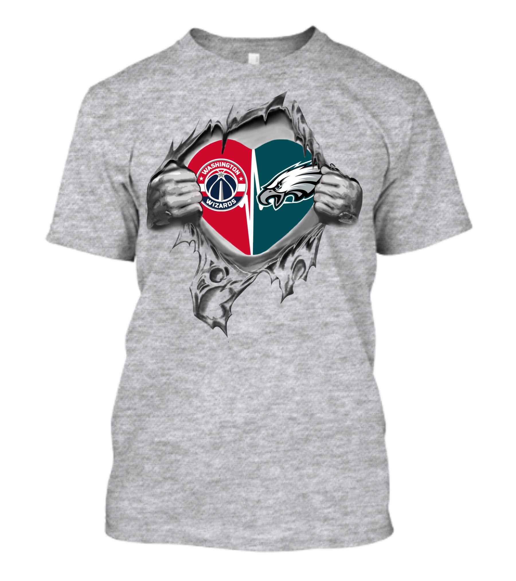 Washington Wizards Philadelphia Eagles It's In My Heart T-Shirt