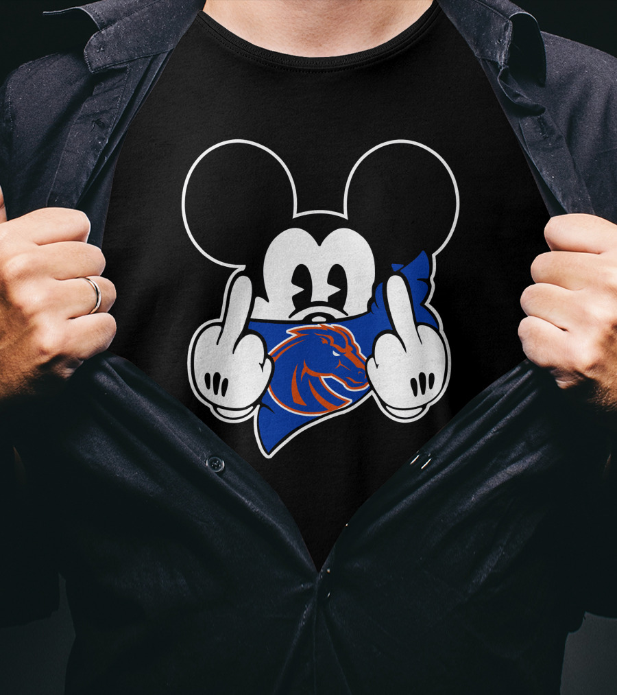 Boise State Broncos Mickey Ears Horse T-Shirt