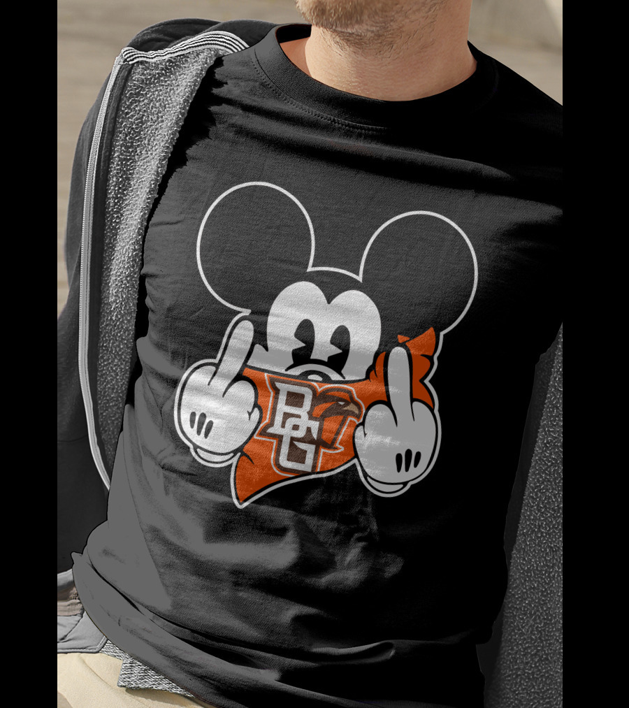 Bowling Green Falcons BG Middle Finger Mickey T-Shirt